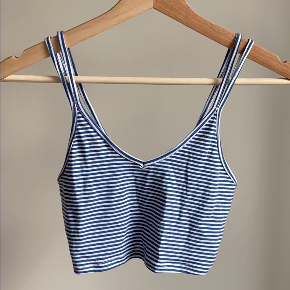 Striped Cropped Tank Top